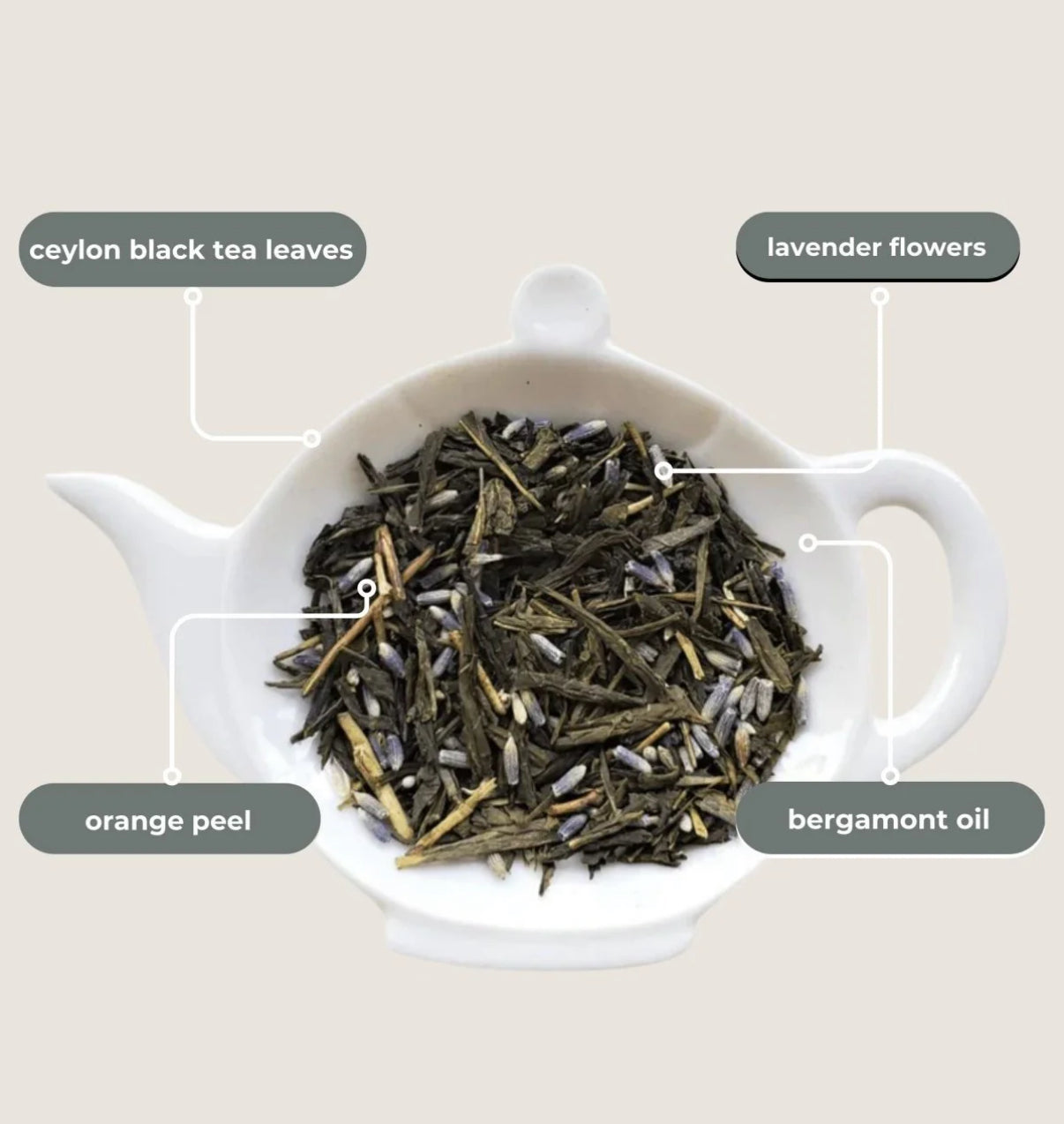Lavender Early Grey Black Tea Mini Tea Tube Gift (5 tea bags)