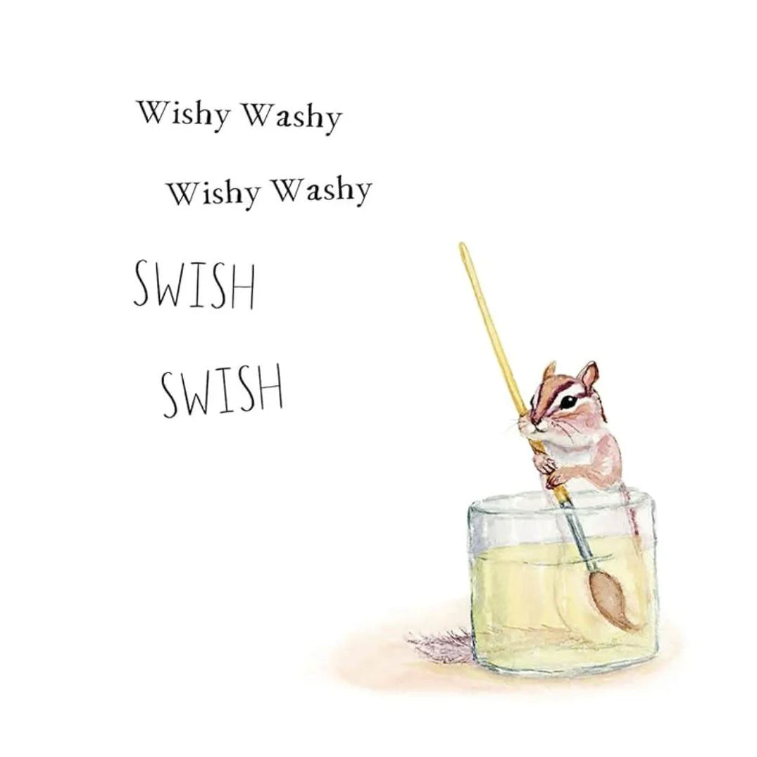 Wishy Washy: A Board Book of First Words and Colors