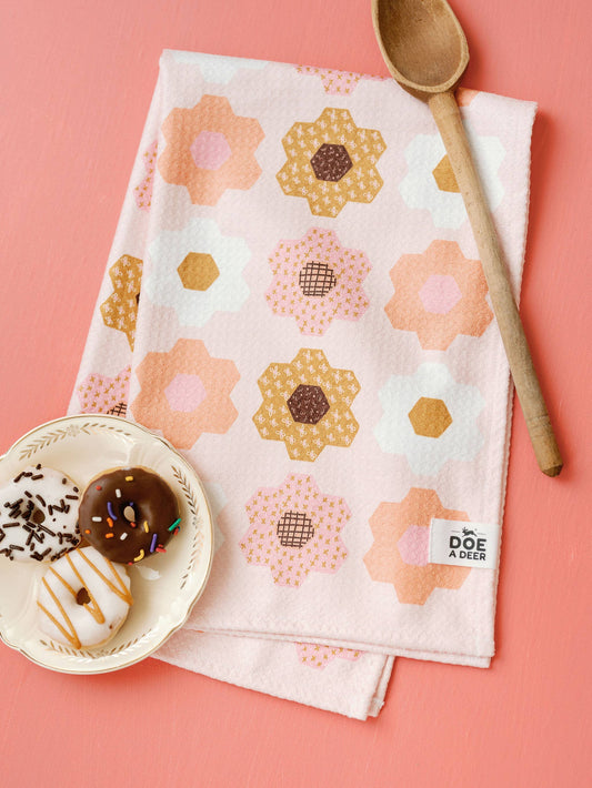 Flower Garden Waffle Towel