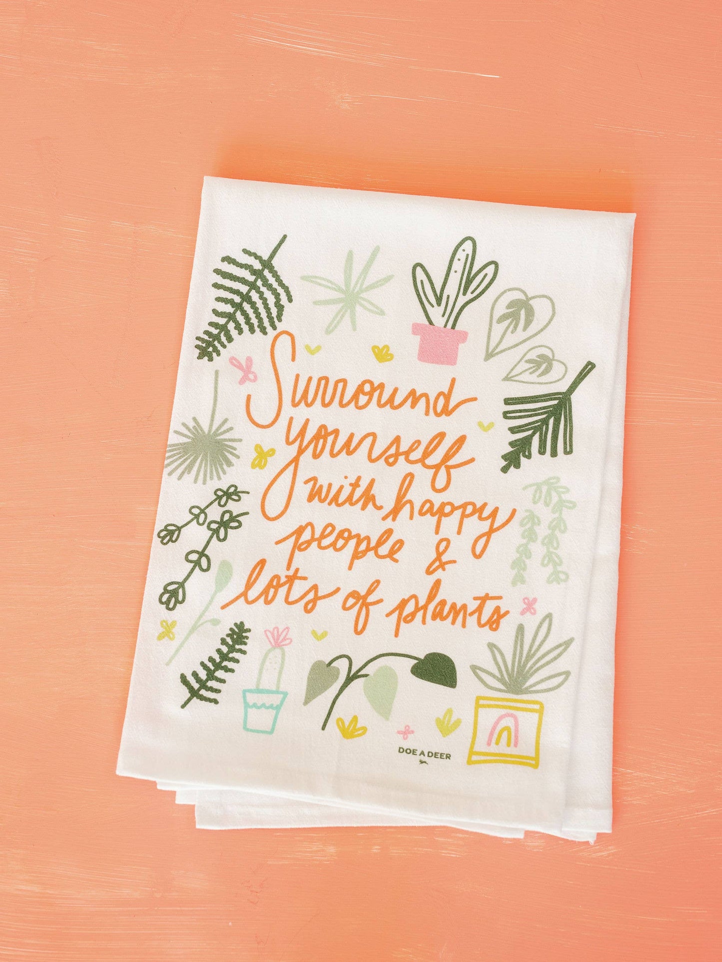 Happy People & Lots of Plants Flour Sack Towel