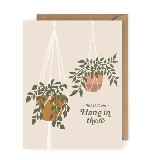 Hang in There Plant Greeting Card