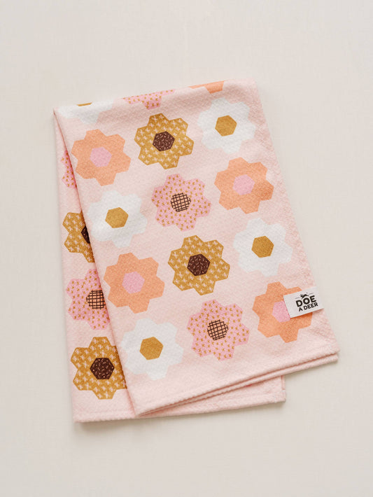Flower Garden Waffle Towel