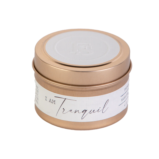 I am Tranquil 4oz Soy Candle Travel Tin