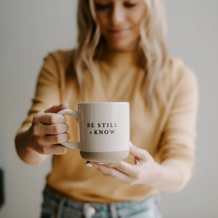 Be Still + Know Stoneware Mug