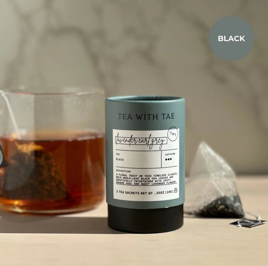 Lavender Early Grey  Black Tea Mini Tea Tube Gift (5 tea bags)