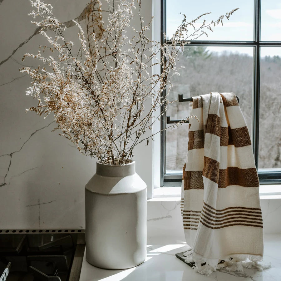 Neutral Stripes Hand & Kitchen Towel