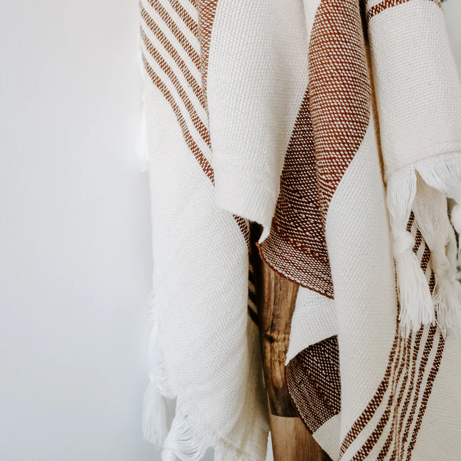 Neutral Stripes Hand & Kitchen Towel