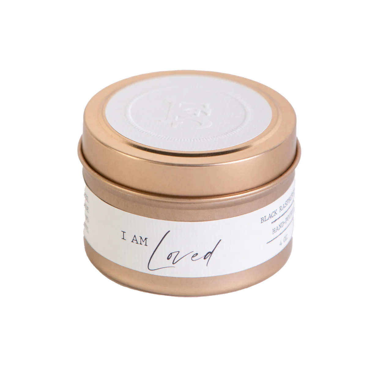 I am Loved 4oz Soy Candle Travel Tin