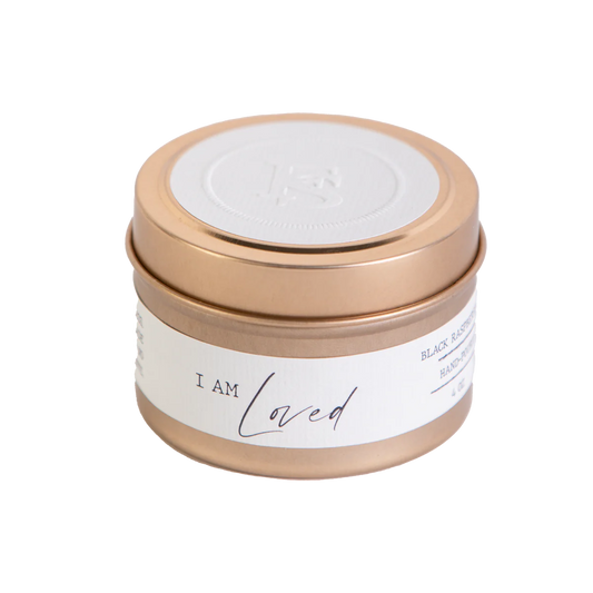 I am Loved 4oz Soy Candle Travel Tin