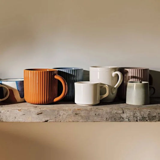 Fluted Mug - Ecru