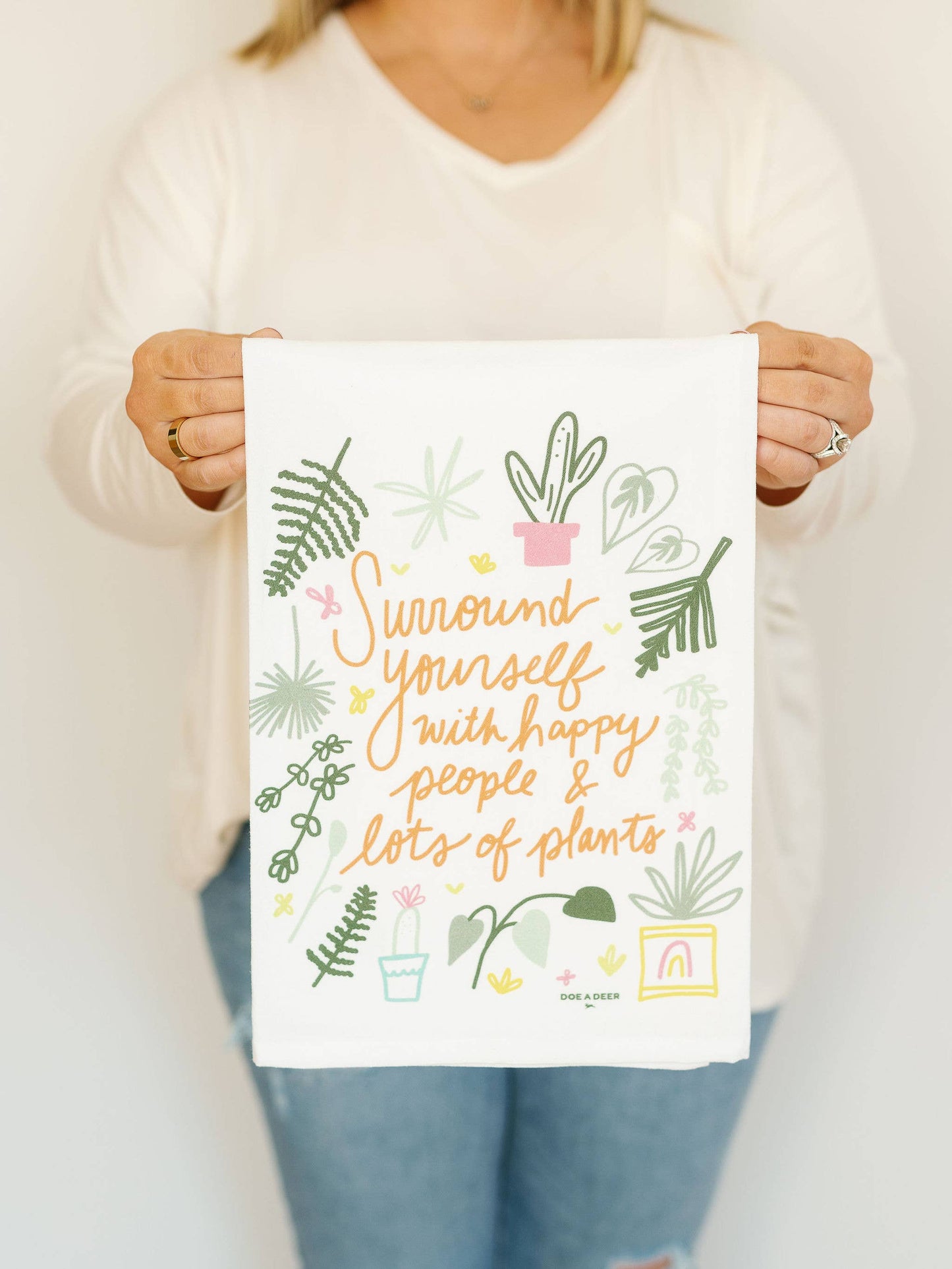 Happy People & Lots of Plants Flour Sack Towel