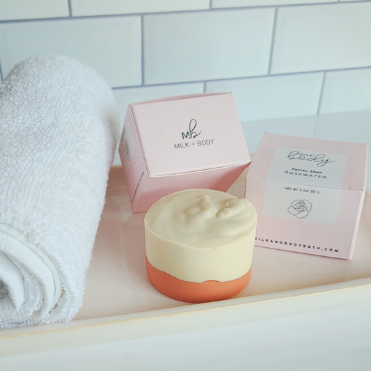 Rosewater Goat Milk Facial Soap