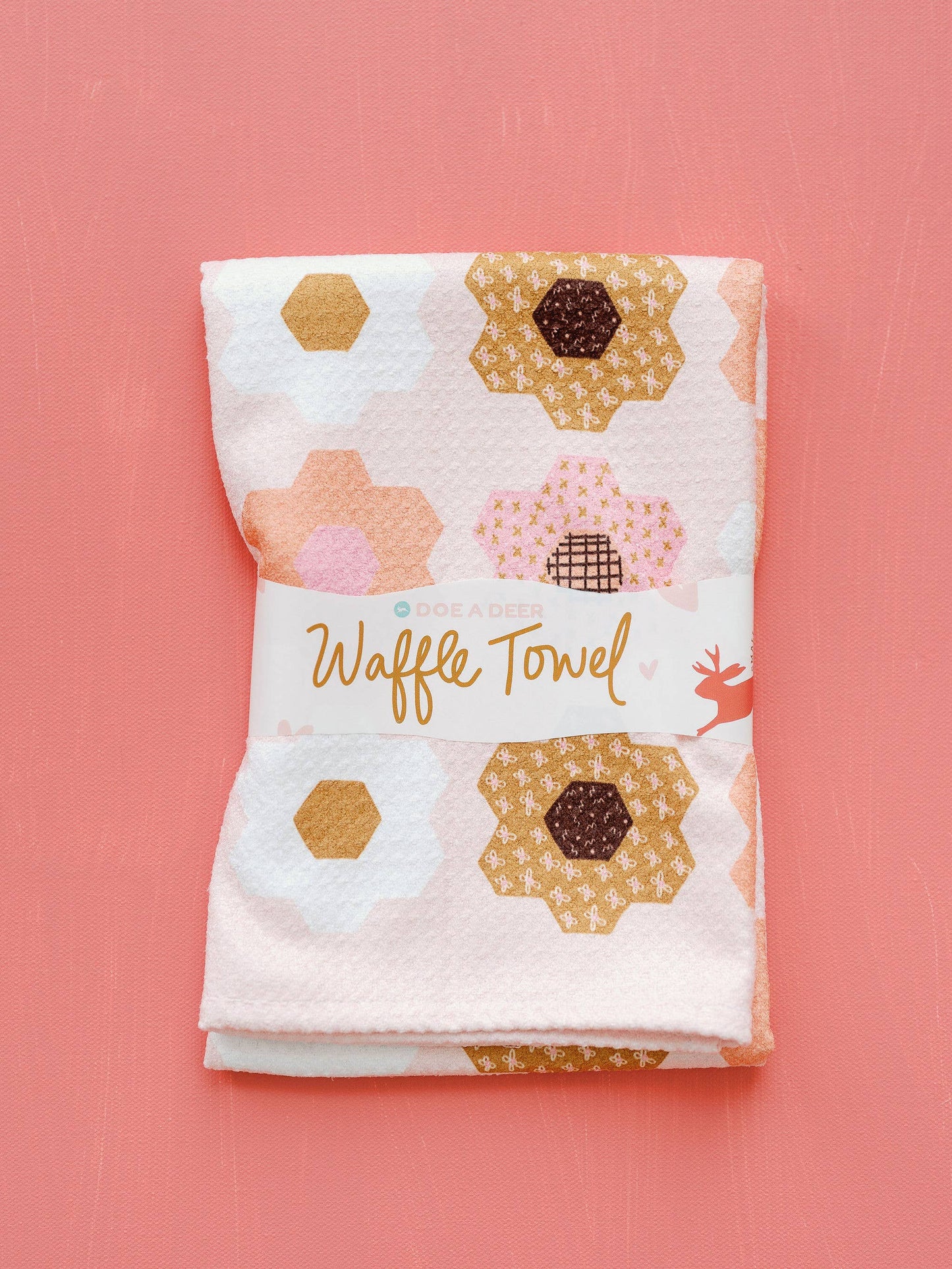 Flower Garden Waffle Towel
