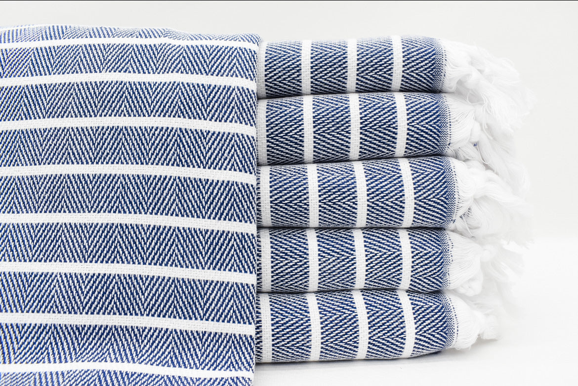 Indigo Bath Towel | Throw | Wrap